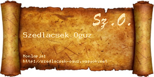 Szedlacsek Oguz névjegykártya